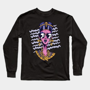 Ancient Egypt Beautiful cool NEFERTITI pyramids Long Sleeve T-Shirt